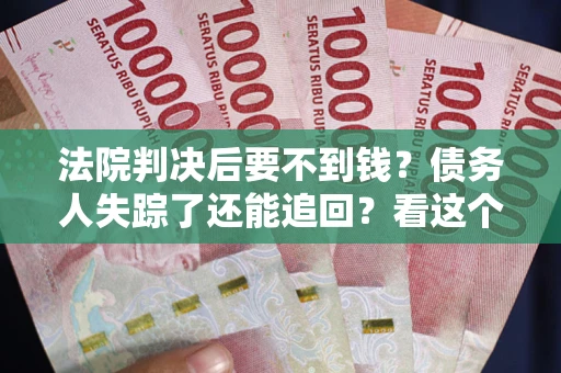 北京法院判决后要不到钱？债务人失踪了还能追回？看这个方法！
