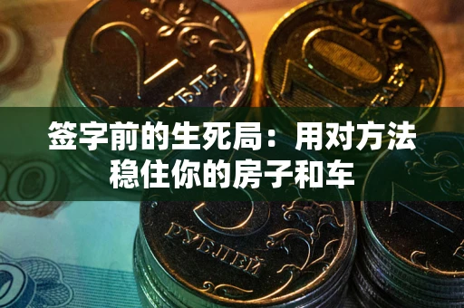北京签字前的生死局：用对方法稳住你的房子和车