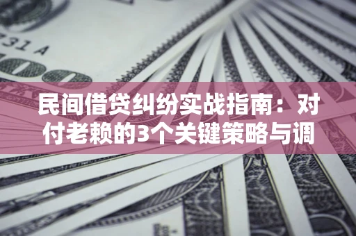 北京民间借贷纠纷实战指南：对付老赖的3个关键策略与调解盲区解析