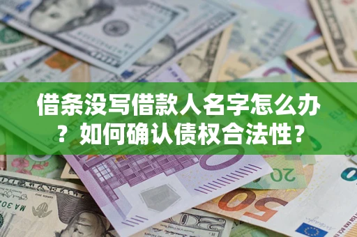 北京借条没写借款人名字怎么办？如何确认债权合法性？