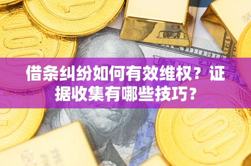 北京借条纠纷如何有效维权？证据收集有哪些技巧？