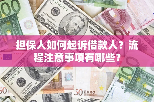 北京担保人如何起诉借款人？流程注意事项有哪些？
