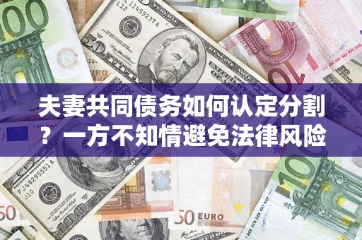 北京夫妻共同债务如何认定分割？一方不知情避免法律风险必看！